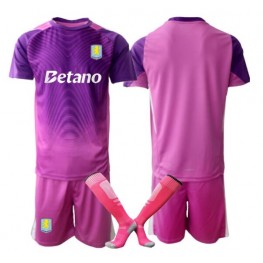 Aston Villa Keeper Derde tenue Kids 2025-26 Korte Mouw (+ Korte broeken)